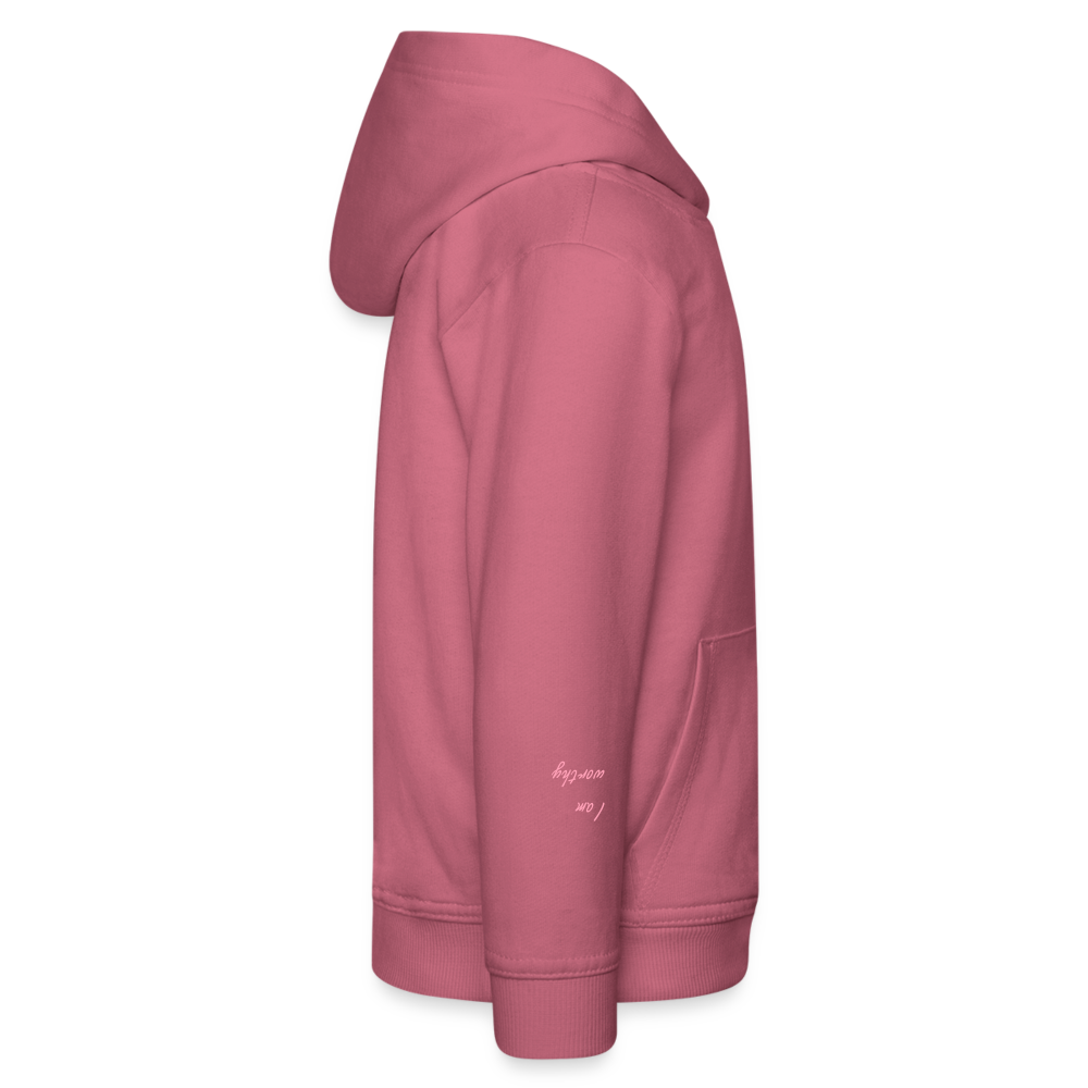 Embrace Challenges - Kids‘ Premium Hoodie - Image 3