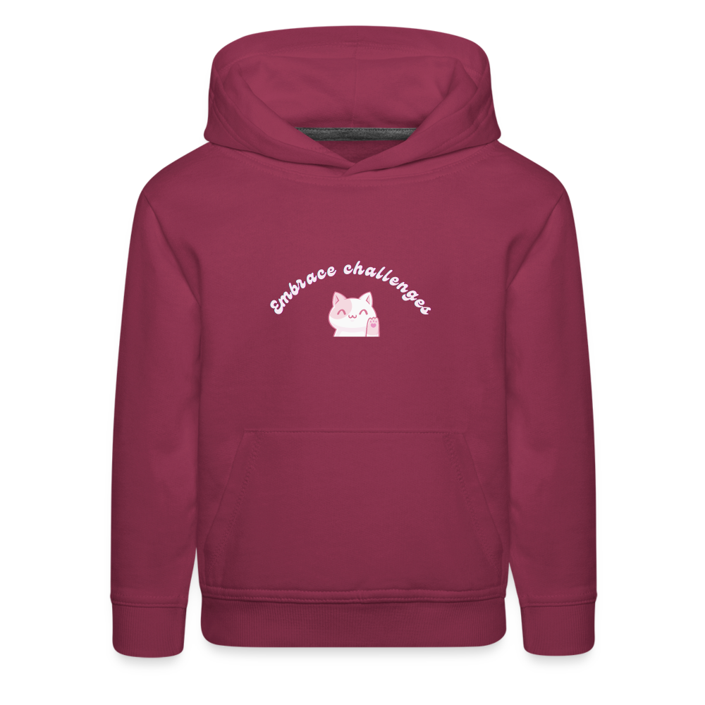 Embrace Challenges - Kids‘ Premium Hoodie - Image 4