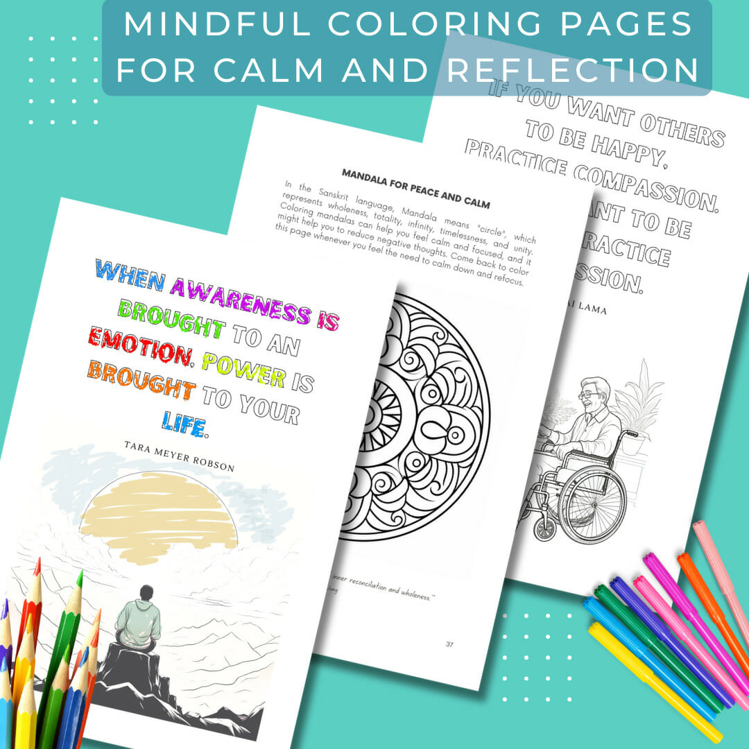 Example Page 5 - Mindful Coloring Pages for Calm & Reflection