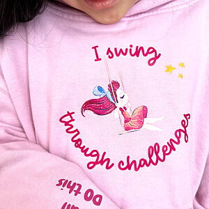 Girl hoodie positive affirmation
