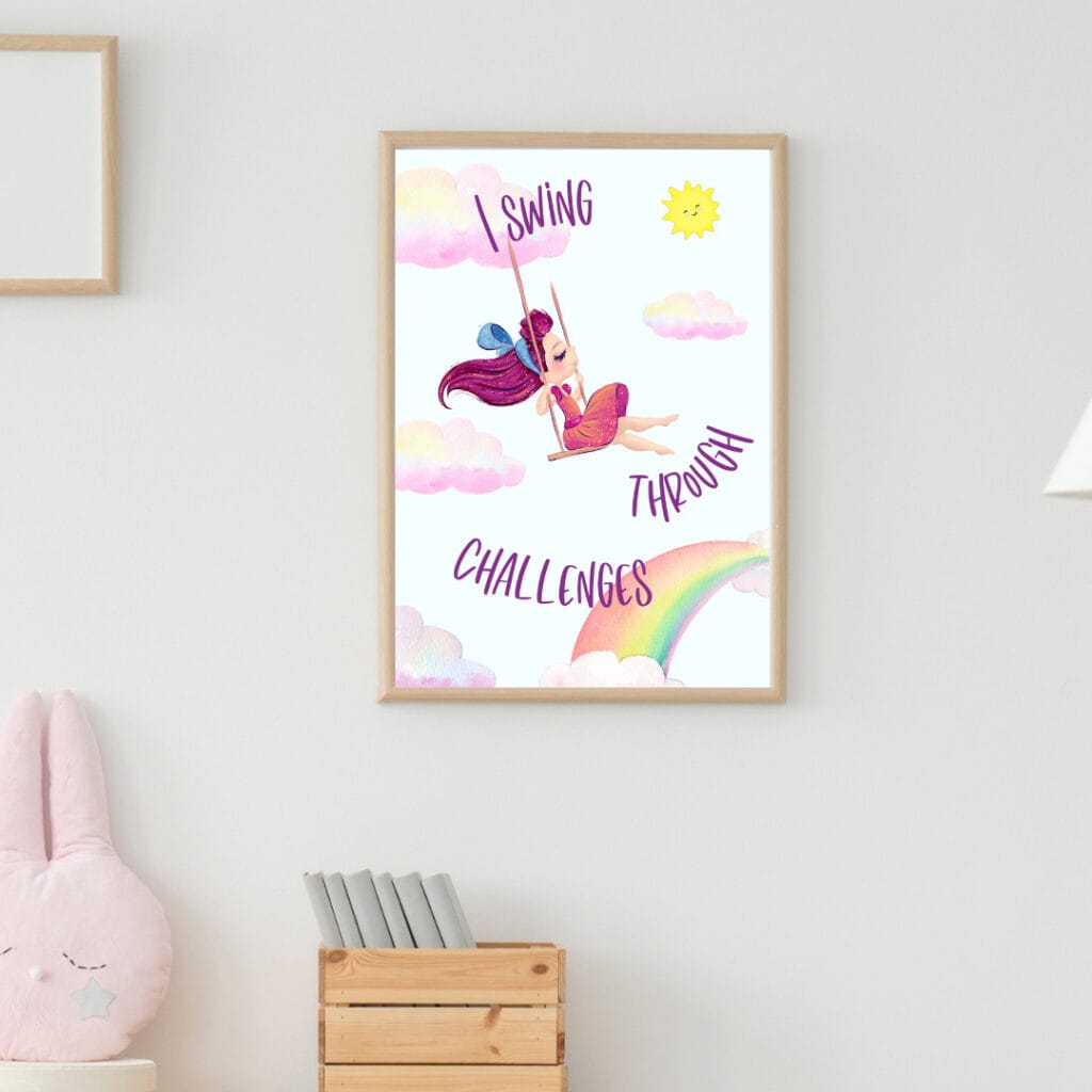 Positive Affirmations Poster for Kids Room