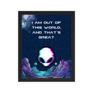 Framed poster