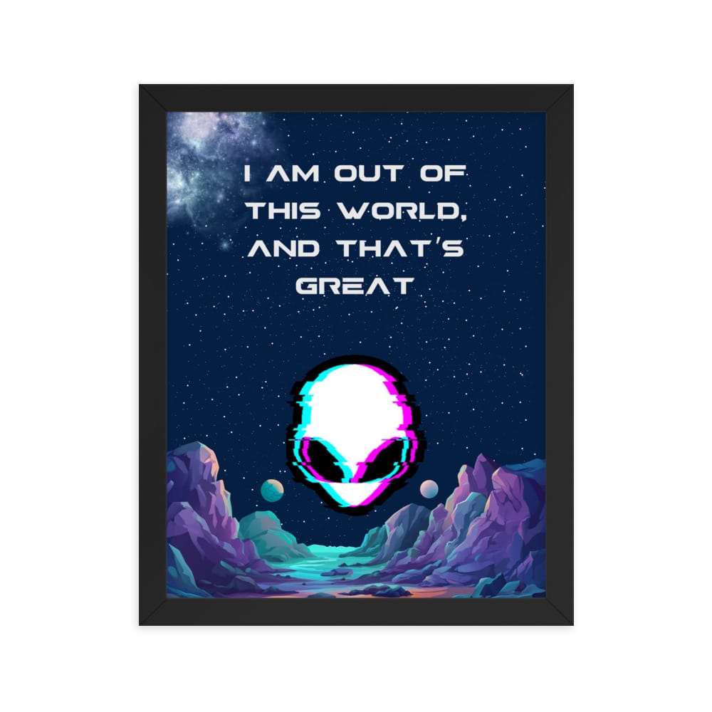 Framed poster
