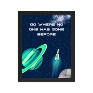 Framed poster