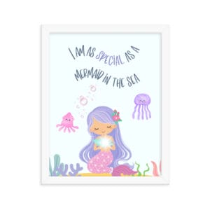 Framed poster